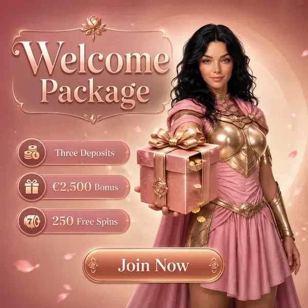 Rose Knight presenteert welkomstpakket cadeau bij Welkomstpakket als toegangspunt voor nieuwe spelers om te registreren