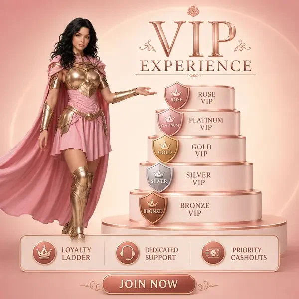 Rose Knight presenting VIP tier badges at Mobile VIP Experience and Priority Features app